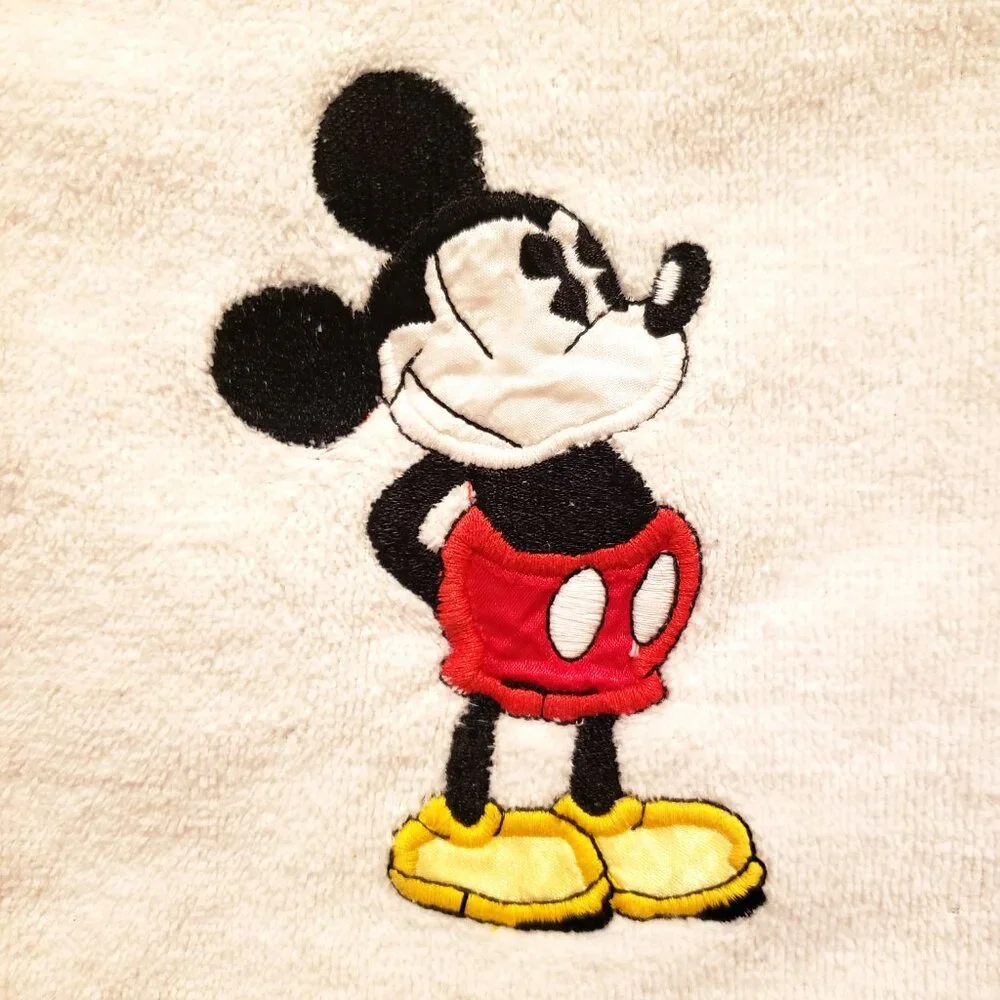 Vintage USA Made Disney Mickey Mouse Hand Towel Saturday Knight Dish Cloth